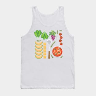 Food Flat Lay Tank Top